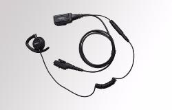 HYTERA PD705/705G Swivel Earset with PTT, microphone and detachable large earphone with hook